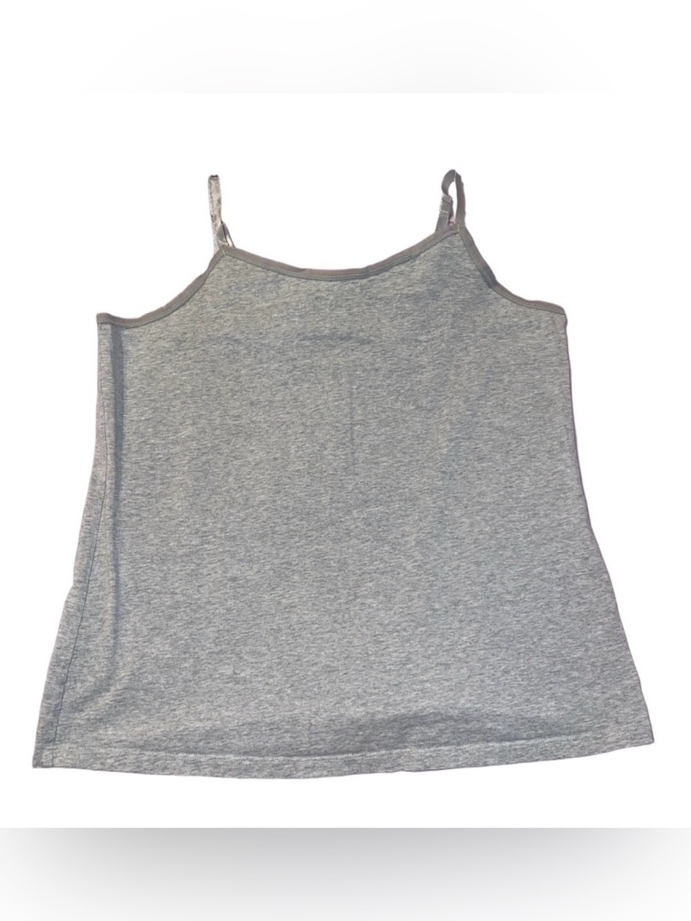 Lane Bryant Heather Grey Cotton Cami Spaghetti Strap Tank Top Size 14/16 EUC